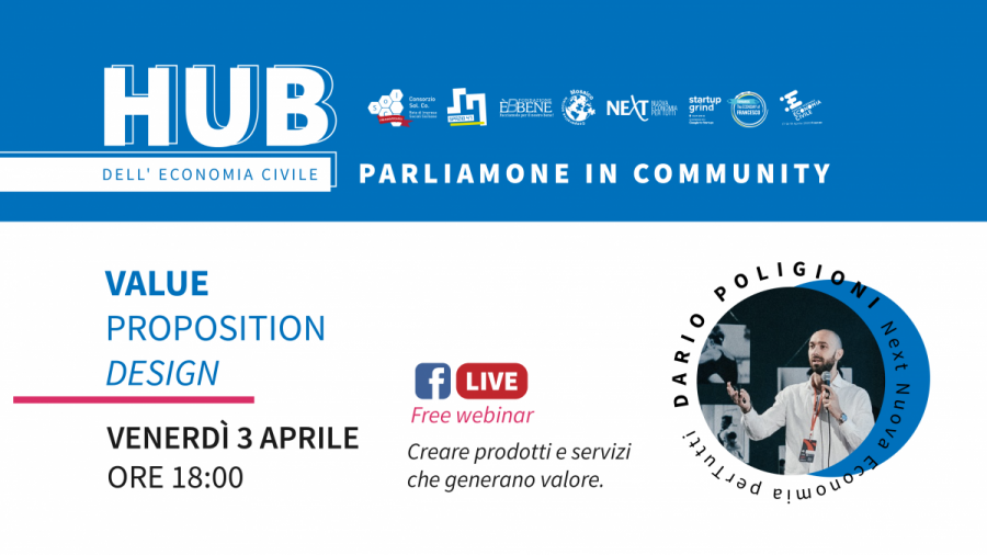 Torna l’Hub dell’Economia civile, venerdì 3 aprile il primo webinar In Community